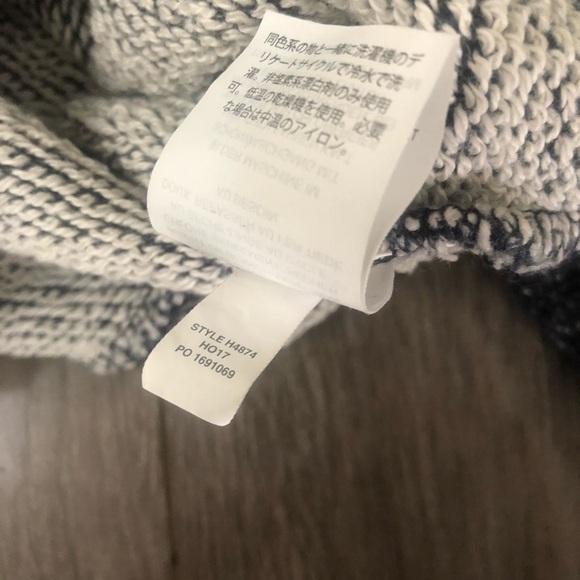 J Crew twist front sweatshirt blue xs - Picture 7 of 7